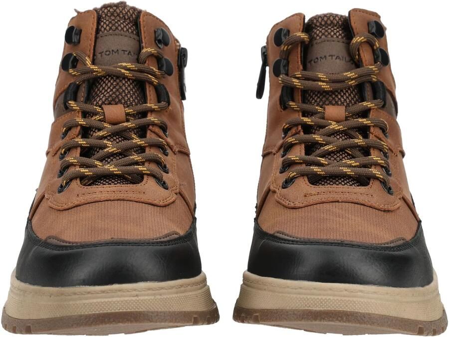 TOM TAILOR Veterboots cognac zwart - Foto 4