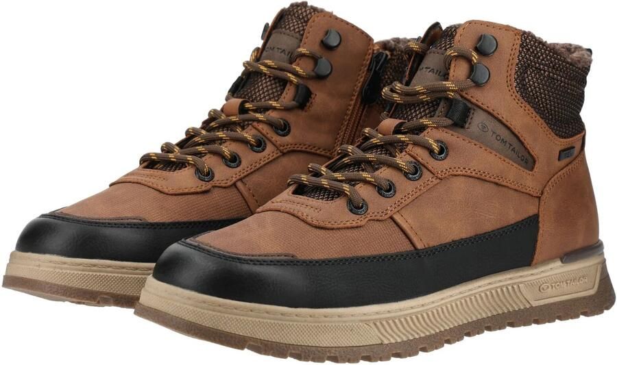 TOM TAILOR Veterboots cognac zwart - Foto 5
