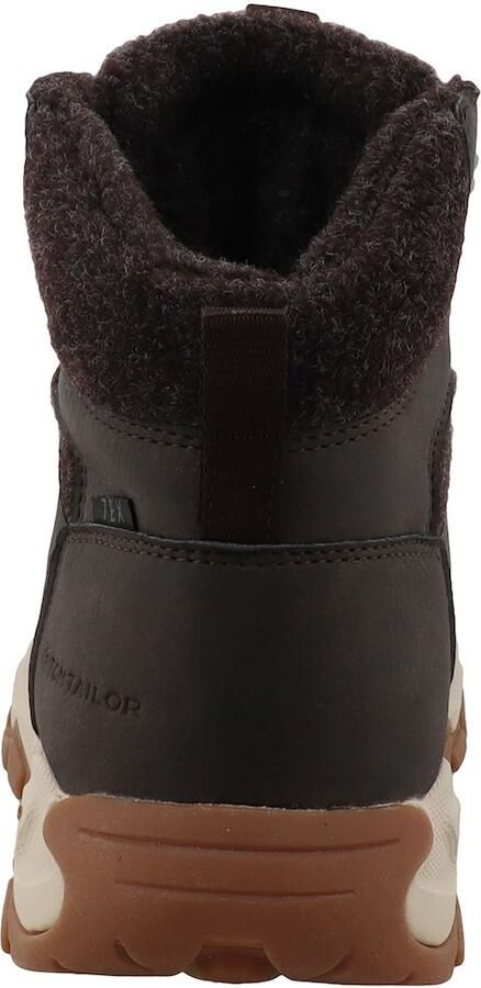 Tom Tailor Waterdichte veterschoenen met voering mokka - Foto 4