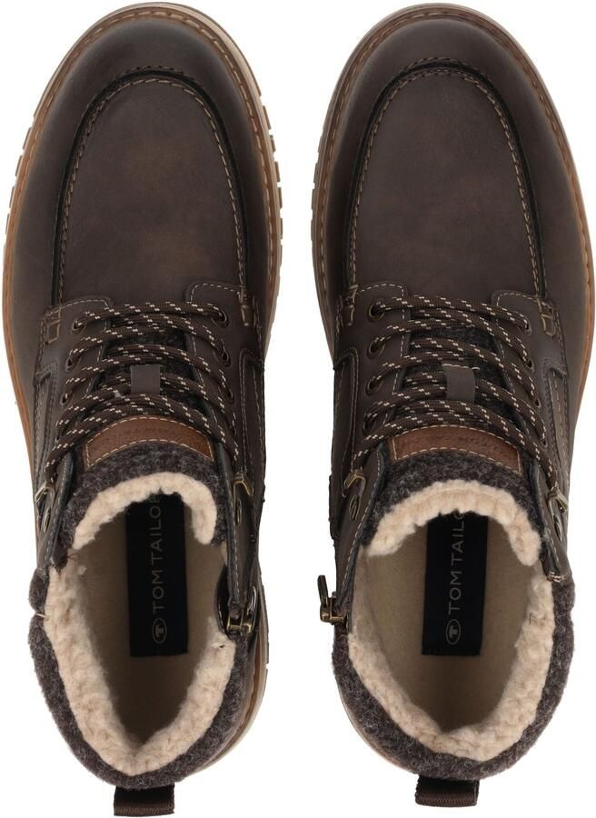 TOM TAILOR Veterboots donkerbruin - Foto 3