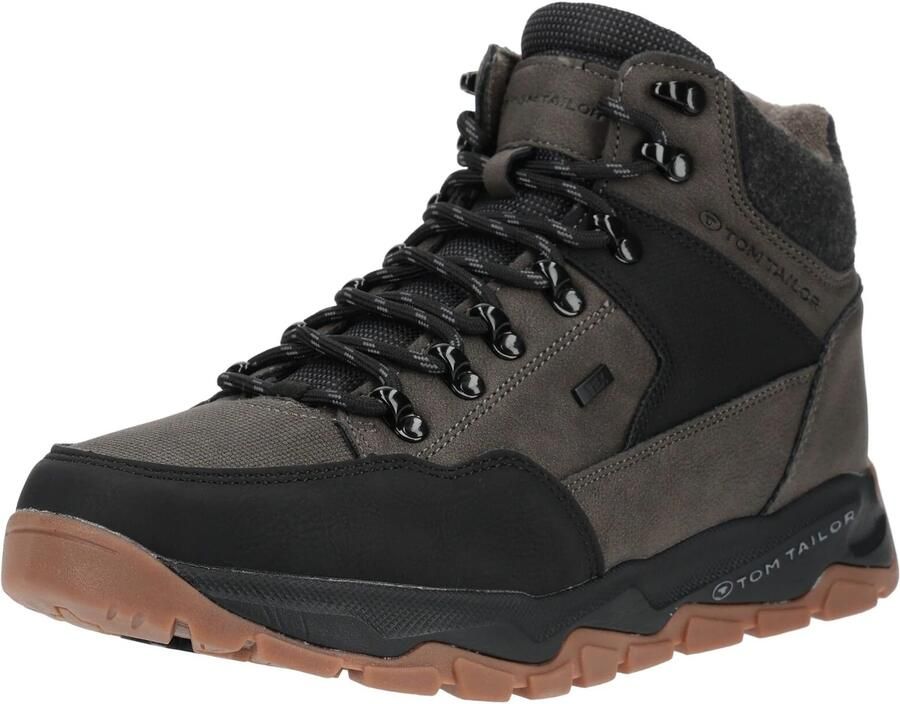 TOM TAILOR Veterboots donkerbruin zwart