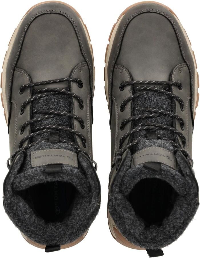TOM TAILOR Veterboots donkergrijs