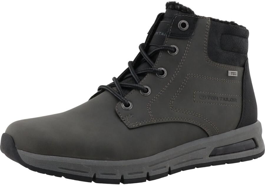 TOM TAILOR Veterboots donkergrijs zwart