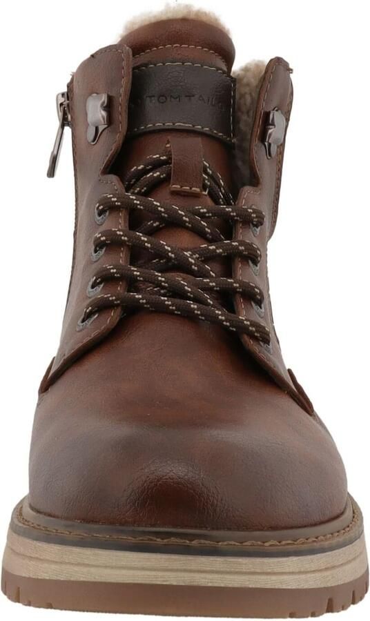 TOM TAILOR Veterboots karamel donkerbruin - Foto 4