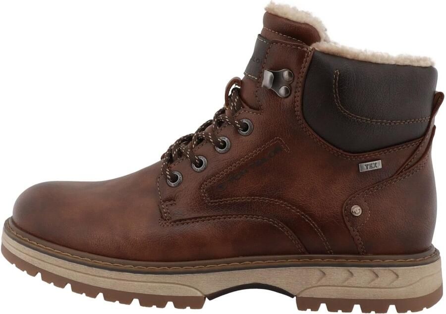 TOM TAILOR Veterboots karamel donkerbruin - Foto 2