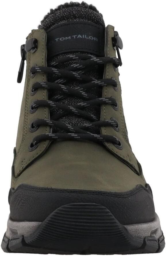 TOM TAILOR Veterboots olijfgroen zwart - Foto 2