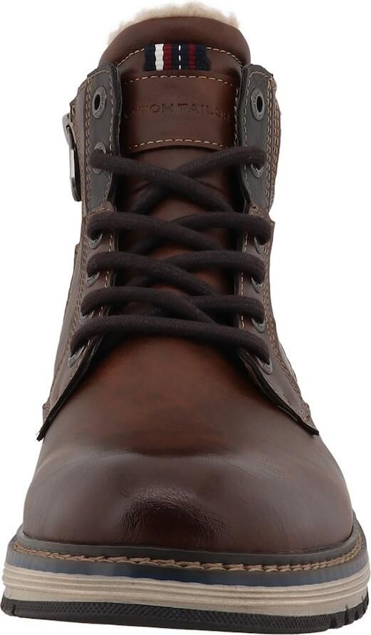TOM TAILOR Veterboots roestbruin zwart - Foto 3