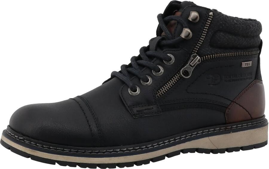 TOM TAILOR Veterboots zwart