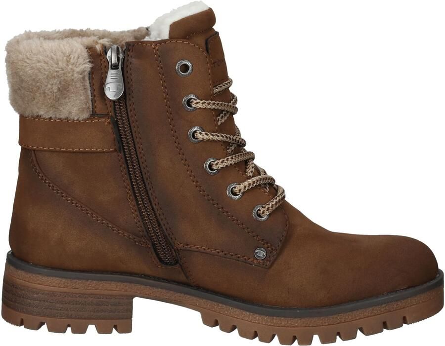 Tom Tailor Winterlaarzen Werkschoenen hiking boot met blokhak - Foto 2