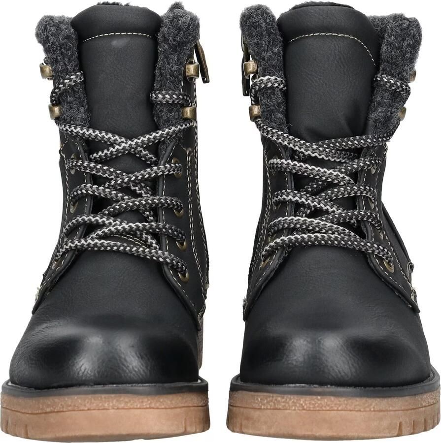 Tom Tailor Veterschoenen blokhak outdoorschoen veterschoenen met rits - Foto 5