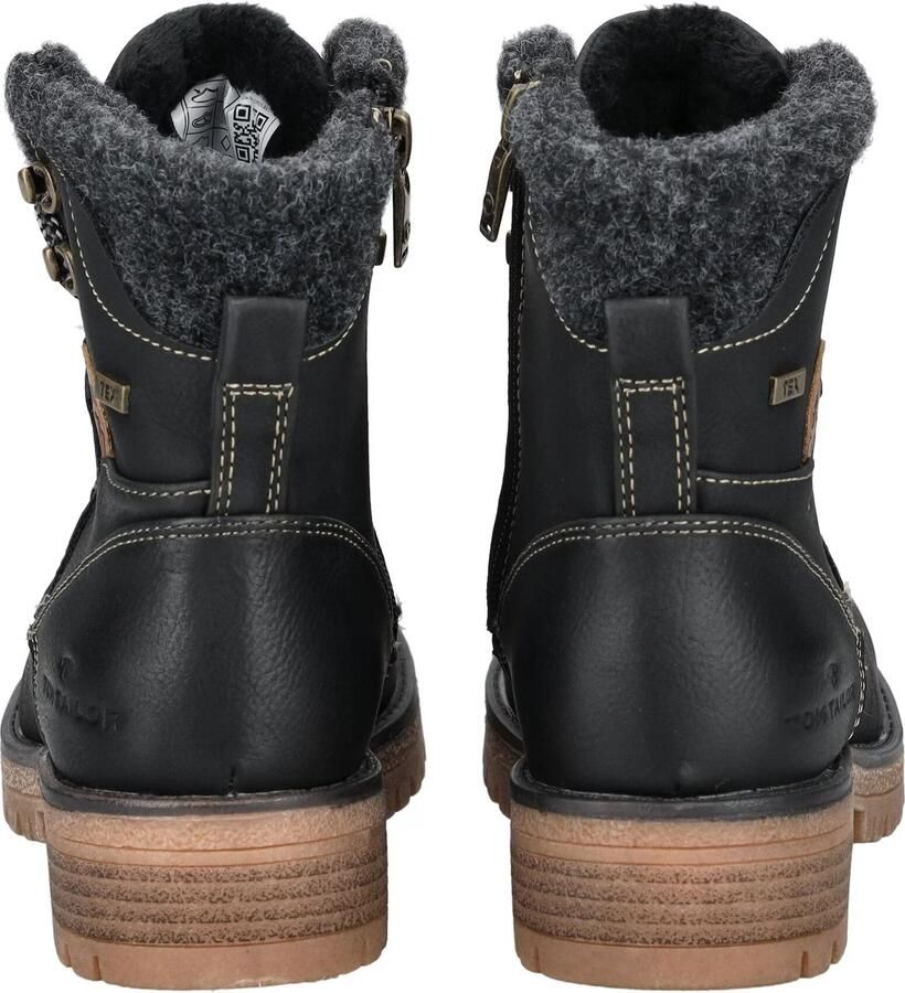 Tom Tailor Veterschoenen blokhak outdoorschoen veterschoenen met rits - Foto 6