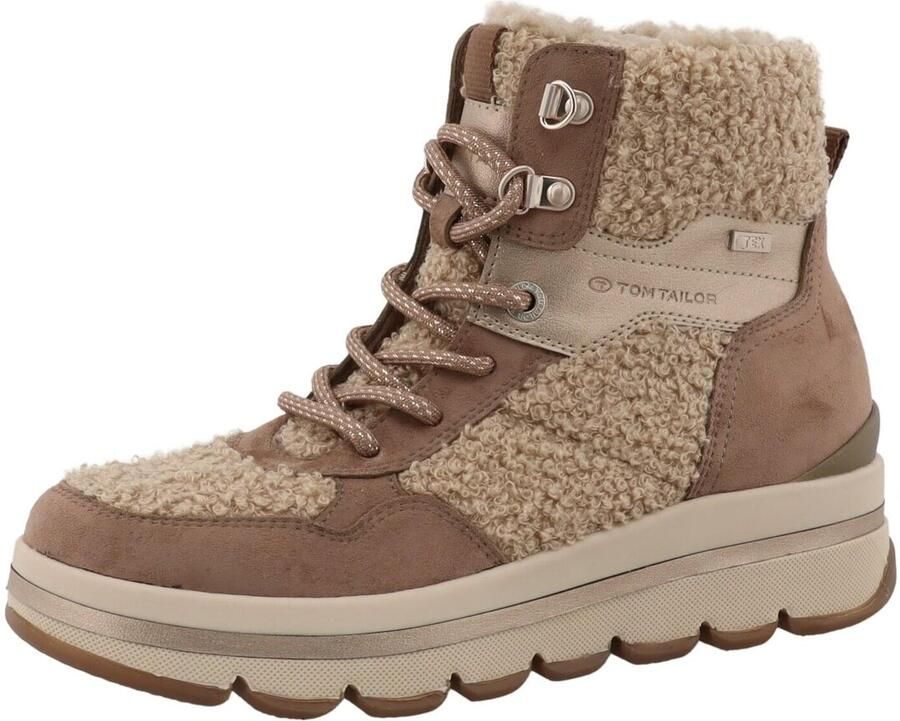 TOM TAILOR Veterlaarsjes camel sand