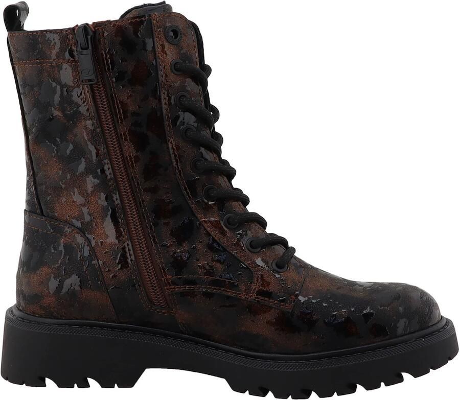 TOM TAILOR Veterlaarsjes cognac donkerbruin