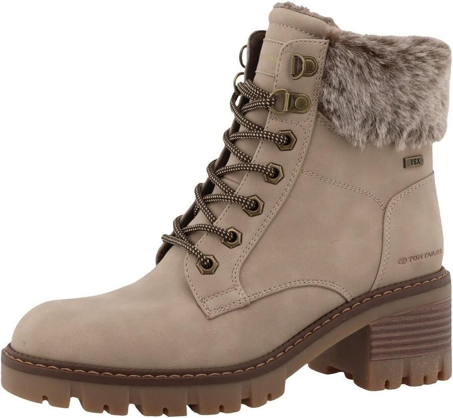 TOM TAILOR Veterlaarsjes donkerbeige
