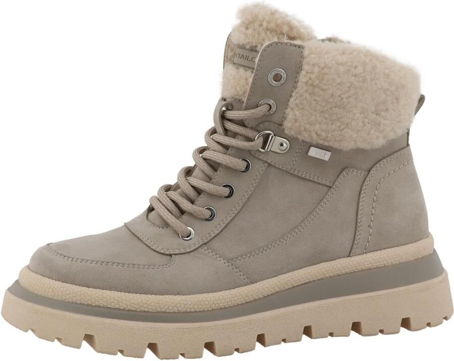 TOM TAILOR Veterlaarsjes lichtbeige taupe