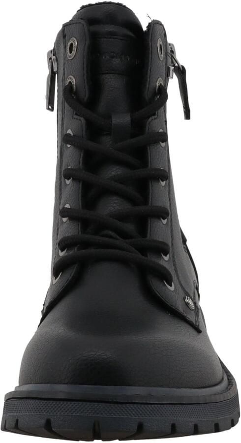 Tom Tailor Veterschoenen Werkschoenen hiking boot met blokhak - Foto 3