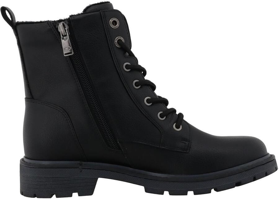Tom Tailor Veterschoenen Werkschoenen hiking boot met blokhak - Foto 2