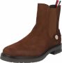 Tommy Hilfiger Bruine Leren Chelsea Boots Casual Stijl - Thumbnail 2