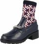 Tommy Hilfiger Blauwe Leren Enkellaarzen - Thumbnail 2