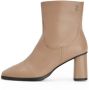 Tommy Hilfiger Bruine Leren Rits Enkellaarzen - Thumbnail 2