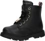 Tommy Hilfiger veterboots zwart Meisjes Polyester Effen 27 - Thumbnail 5