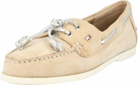 Tommy Hilfiger Beige Instappers Essential Boat Shoe Wmns - Schoenen.nl