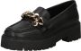 Tommy Hilfiger Pennyloafers in leer met labeldetail model 'CHAIN CHUNKY' - Thumbnail 4