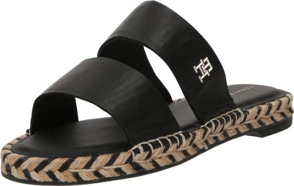 Tommy Hilfiger Zwarte platte sandalen voor vrouwen Black Dames - Foto 5