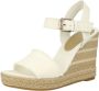 Tommy Hilfiger Wedges met labelstitching model 'ECRU' - Thumbnail 4