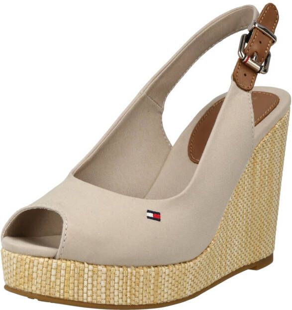 Tommy Hilfiger Iconic Elba Sling Back Sandalen Met Sleehak Grijs Vrouw - Foto 9