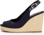 Tommy Hilfiger Sleehaksandaaltjes ICONIC ELENA SLING BACK WEDGE zomerschoen sandaal keilhak met verstelbare gesp - Thumbnail 4