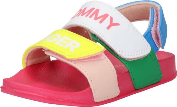 Tommy Hilfiger sandalen wit roze geel Meisjes Imitatieleer Meerkleurig 25 - Foto 4