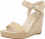 Tommy Hilfiger Gouden Sandalen Shiny Touches High Wedge - Thumbnail 3