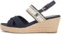 Tommy Hilfiger Sleehaksandaaltjes GOLDEN WEBBING MID WEDGE - Thumbnail 6