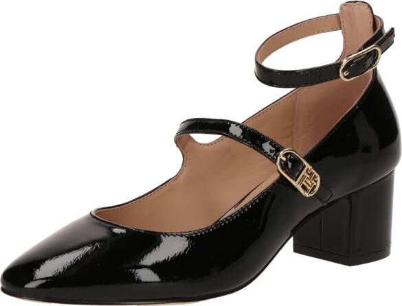 Tommy Hilfiger Gesppumps PUMP DOUBLE STRAP PATENT LEATHER hakken avondschoen feest schoen th-sieraal smalle vorm