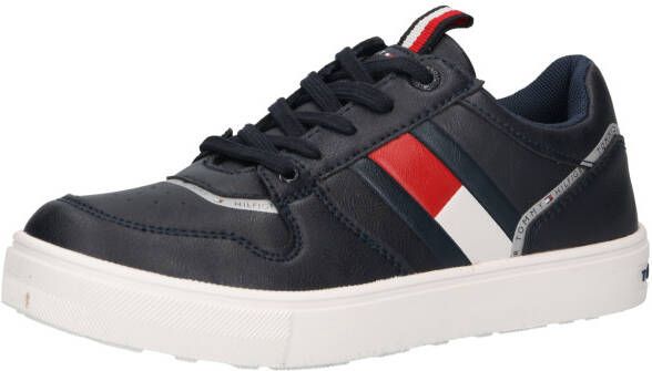 Tommy Hilfiger sneakers donkerblauw Jongens Imitatieleer Logo 30 - Foto 3