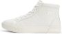 Tommy Hilfiger Beige Leren High Top Sneakers Beige Dames - Thumbnail 3