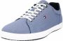 Tommy Hilfiger Blauwe Lage Sneakers Essential Chambray Vulc - Thumbnail 4