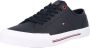 Tommy Hilfiger Blauwe Leren Sneakers voor Mannen Blue Heren - Thumbnail 3