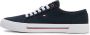 Tommy Hilfiger Sneakers CORE CORPORATE VULC CANVAS met strepen in de plateau vrijetijdsschoen halfhoge schoen veterschoen - Thumbnail 6