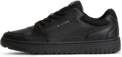 Tommy Hilfiger Zwarte Leren Sneakers voor Mannen Black Heren - Foto 5