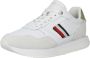 Tommy Hilfiger Sportieve Vetersneakers Wit Geborduurd Logo White Dames - Thumbnail 1