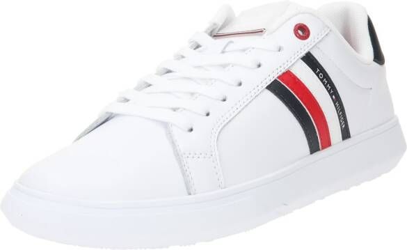 Tommy Hilfiger Sneakers ESSENTIAL LEATHER CUPSOLE vrijetijdsschoen lage schoen veterschoen met typische strepen - Foto 8