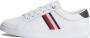 Tommy Hilfiger Witte Polyester Sneaker met Contrasterende Details - Thumbnail 4