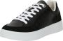 Tommy Hilfiger Zwarte Leren Sneakers - Thumbnail 2