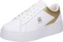 Tommy Hilfiger Witte Lace-Up Wedge Sneaker met Contrast White Dames - Thumbnail 5