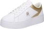 TOMMY HILFIGER Lage Sneakers Dames Th Platform Court Maat: 38 Materiaal: Leer Kleur: Wit - Thumbnail 3