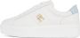 Tommy Hilfiger leren sneakers wit lichtblauw - Thumbnail 2
