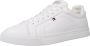 Tommy Hilfiger Plateausneakers ICON COURT LTH FLAG ESS vrijetijdsschoen lage schoen veterschoen met kleine logovlag - Thumbnail 2