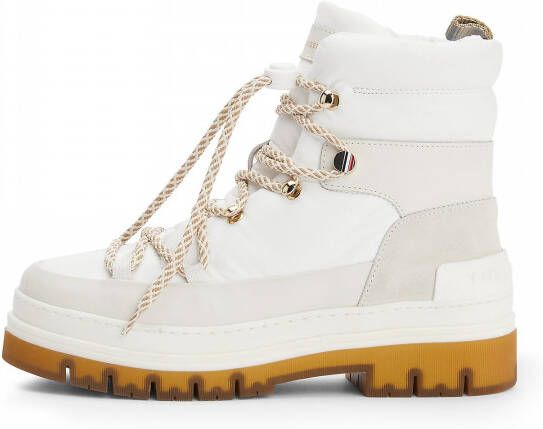 Tommy Hilfiger Gorpcore Laced Outdoor Boot Veterboots Laarzen Met Veters Dames Wit - Foto 7